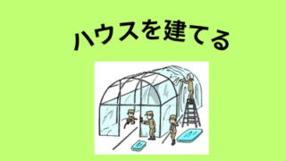 ハウスを建てる